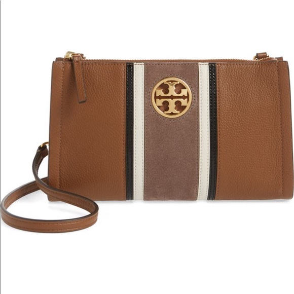 COPY - EUC Tory Burch Carson Striped Leather Crossbody - Picture 9 of 10